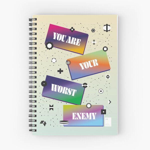 Item preview, You are your worst enemy designed and sold by quotesonposters.
