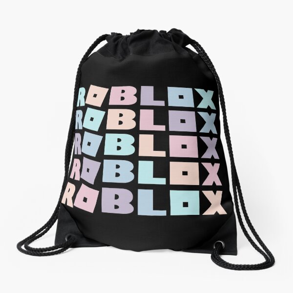 Roblox Face Drawstring Bags Redbubble - rainbow bag roblox