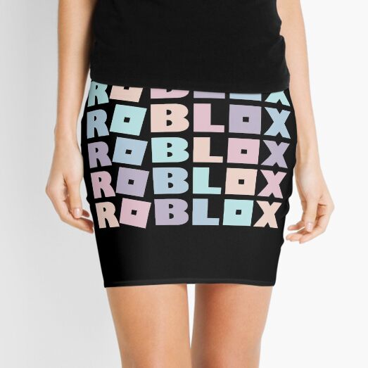 Robux Mini Skirts Redbubble - roblox easiest rainbow obby ever world record youtube