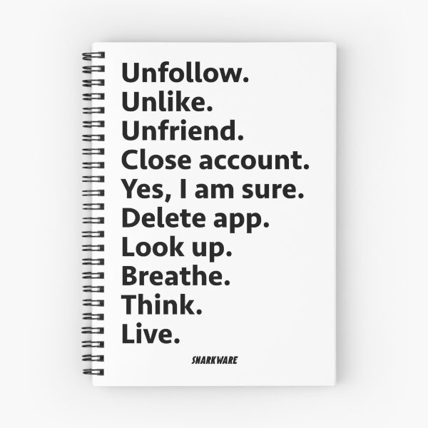 Item preview, Unfollow Unlike Unfriend - Anti Social Media designed and sold by snarkware.