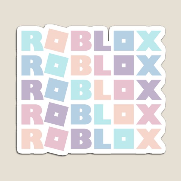 roblox pastel rainbow magnet by t shirt designs redbubble