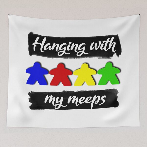 Item preview, Hanging With My Meeps (Meeple) designed and sold by GamingThreads.