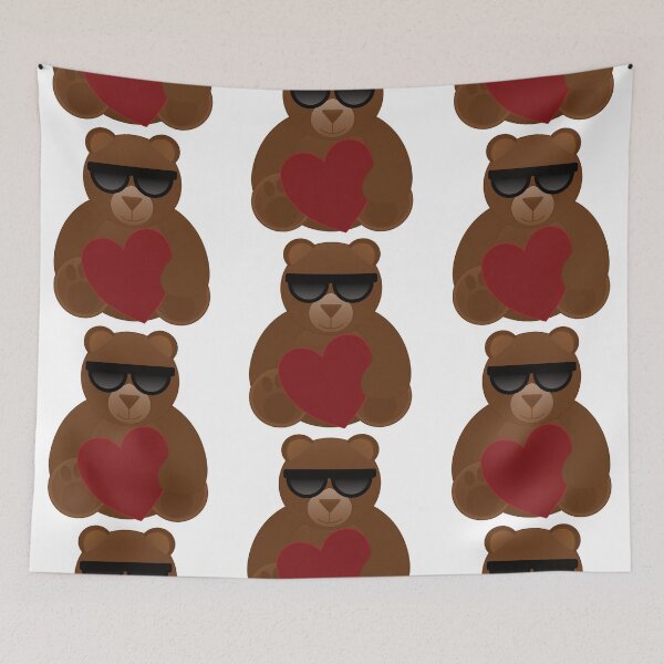 Item preview, Loving teddy bear with glasses designed and sold by Robloz.