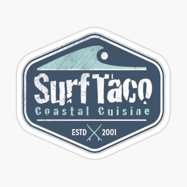 "surf taco" Sticker for Sale by avabuckwald Redbubble