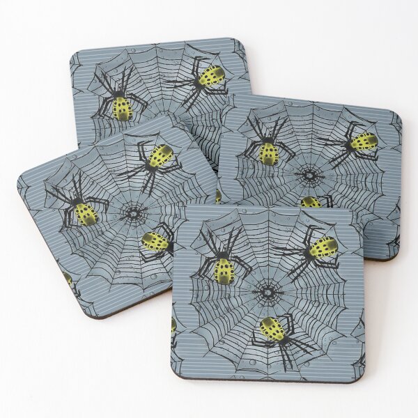 Item preview, Eerie Arachnid Spider Trio / Web - Slate designed and sold by FranBail.
