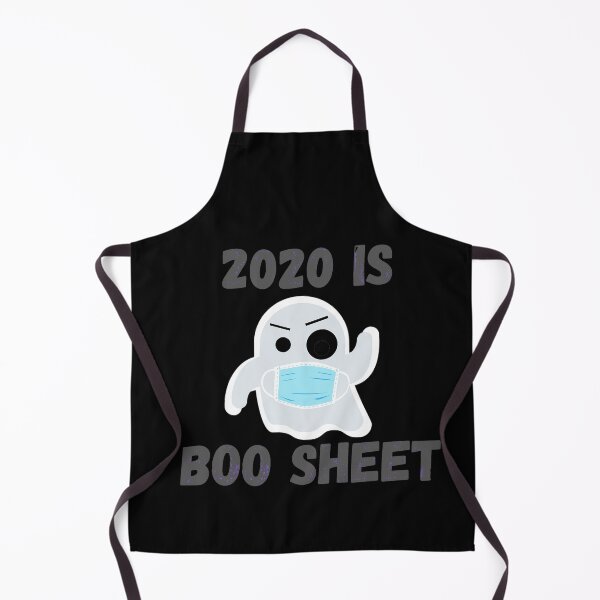 Item preview, 2020 IS BOO SHEET Angry ghost gray text with mask for Halloween designed and sold by Rabbitti.