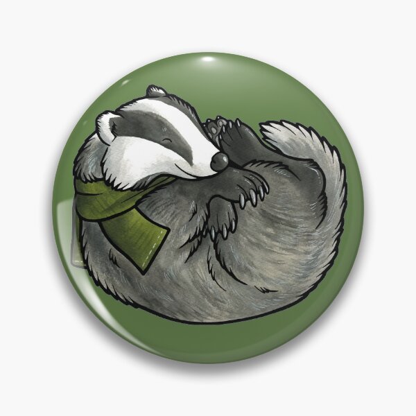 Item preview, Sleeping badger designed and sold by animalartbyjess.