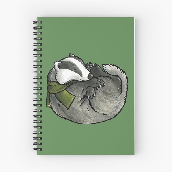 Item preview, Sleeping badger designed and sold by animalartbyjess.