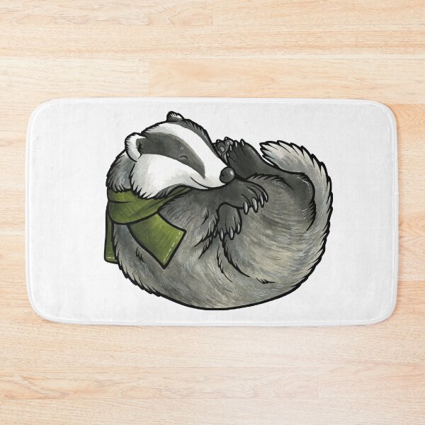 Item preview, Sleeping badger designed and sold by animalartbyjess.