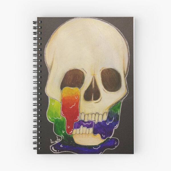 Item preview, Creepy, colourful rainbow skull  designed and sold by Bored-artist123.