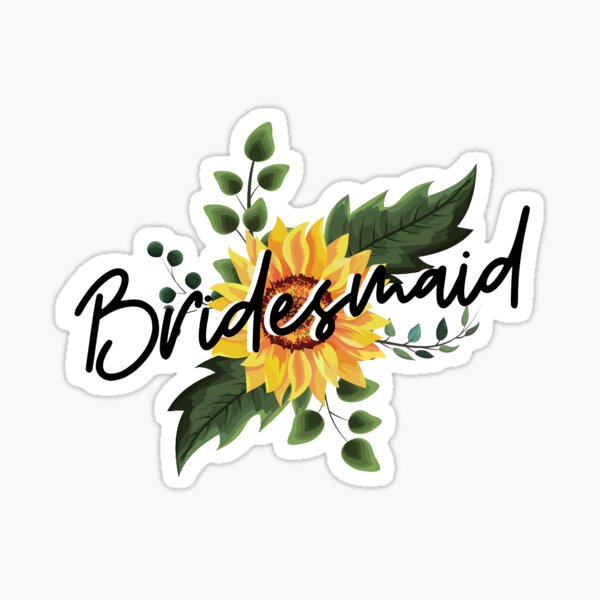 Item preview, Bridesmaid sunflower  designed and sold by jennaann36.