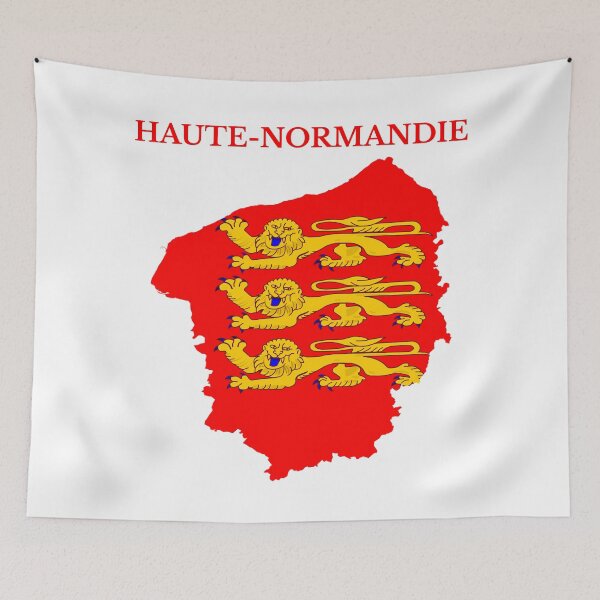 Item preview, Upper Normandy Map Flag, French Region designed and sold by marosharaf.