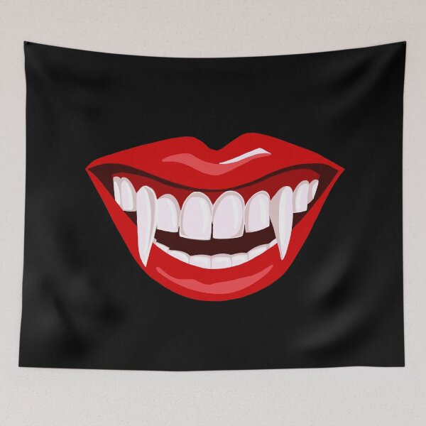 Item preview, Halloween Dracula smile teeth Fangs mouth designed and sold by PG Illustration.