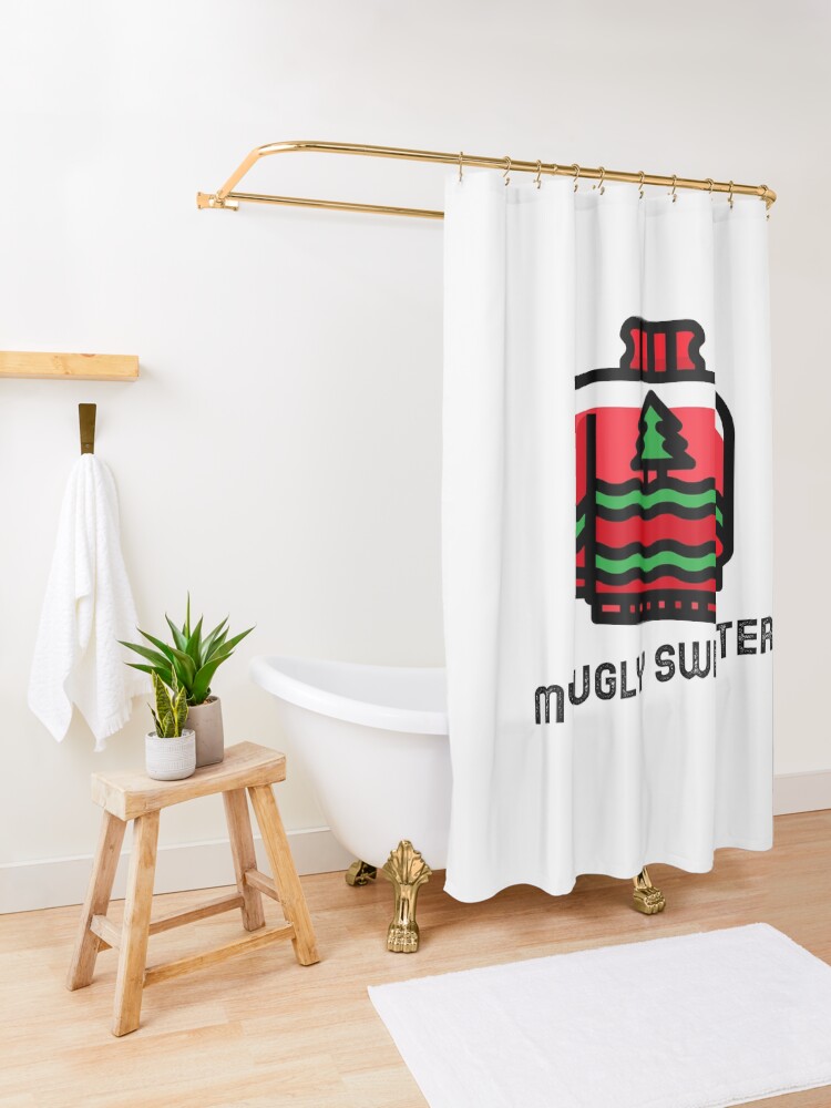 "My UGLY Sweater" Shower Curtain for Sale by SharonsPrints Redbubble