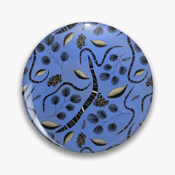 Item preview, Blue snake doodle designed and sold by Shelley Gilbert.