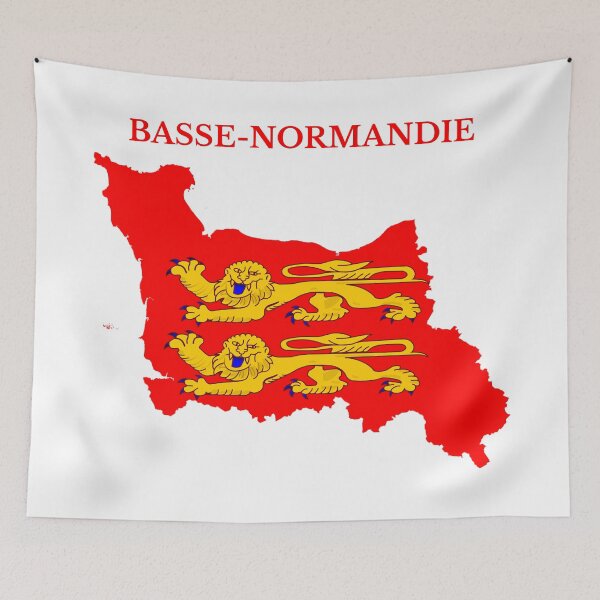 Item preview, Lower Normandy Map Flag, French Region designed and sold by marosharaf.