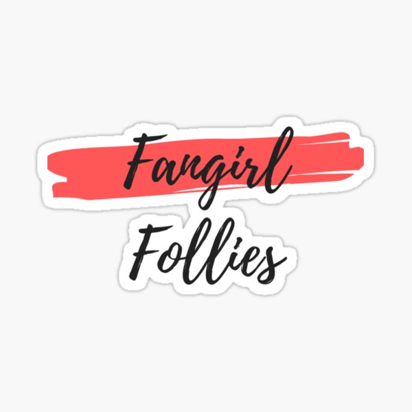 Fangirl Follies - alt logo Sticker