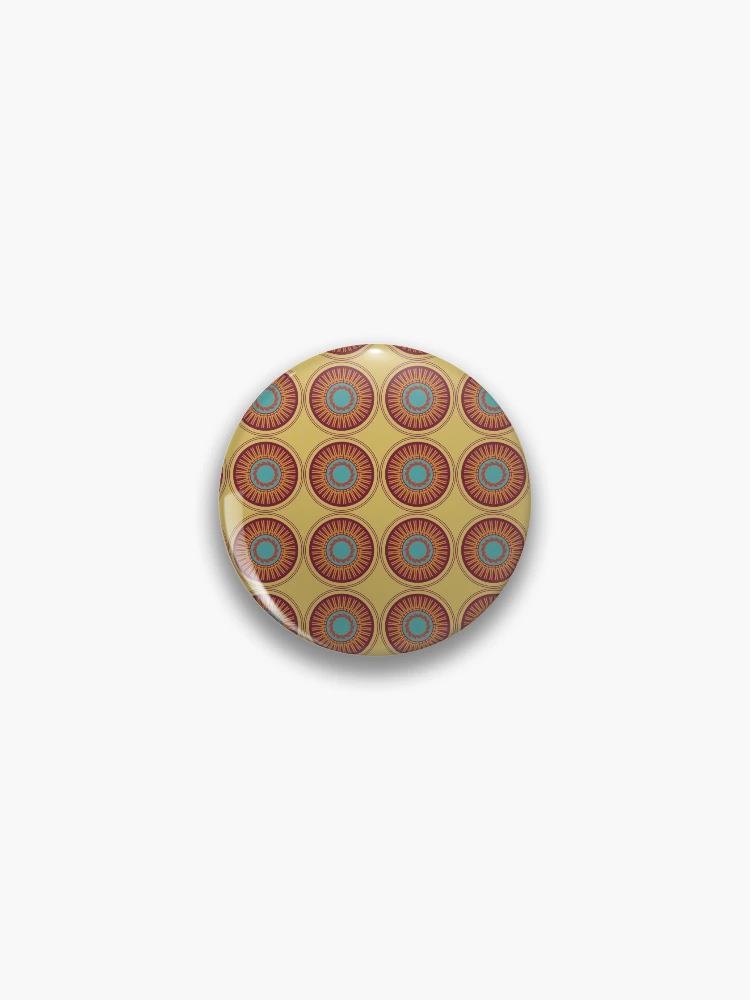 Thumbnail 1 von 3, Button, Abstract Autumn Pattern designt und verkauft von HomeofPatterns.