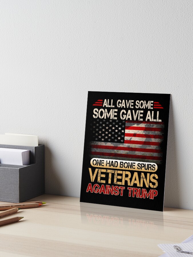 Anti-Trump Veterans Tshirt Draft Dodger Cadet Bone Spurs