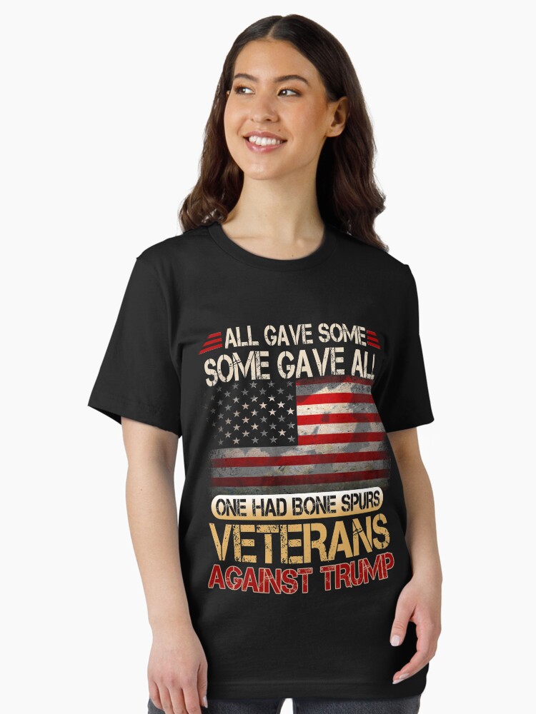 Anti-Trump Veterans Tshirt Draft Dodger Cadet Bone Spurs