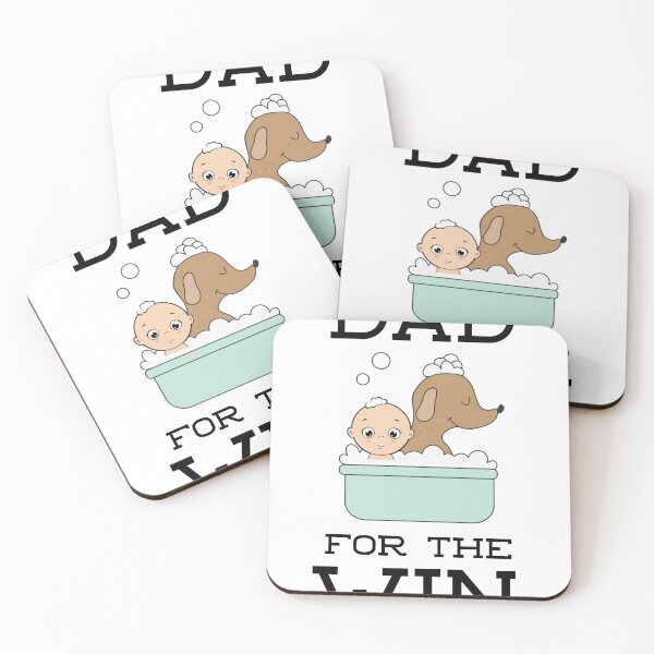 Item preview, Dad For The Win - Kid & Dog In Bath designed and sold by PosPresence.