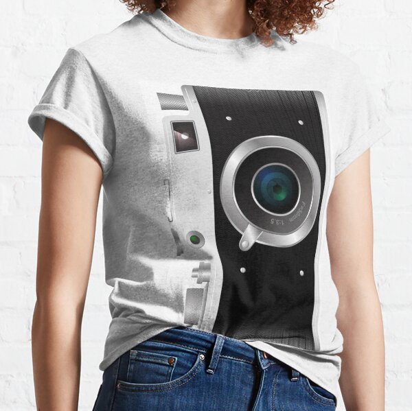 Old rangefinder film camera on a white background Classic T-Shirt