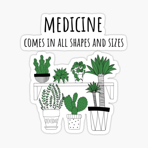 Vista previa del artículo con la obra «La medicina viene en todas las formas y tamaños», diseñado y vendido por lillianya.