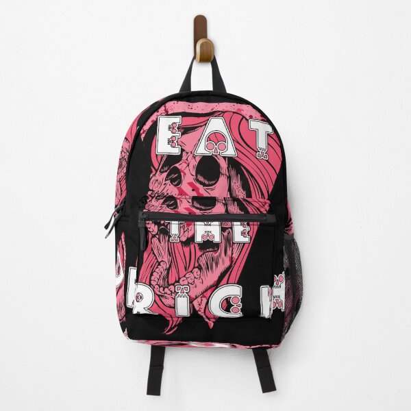 Item preview, Eat the Rich Zombie female skull Pink and Red designed and sold by CodyNorris.