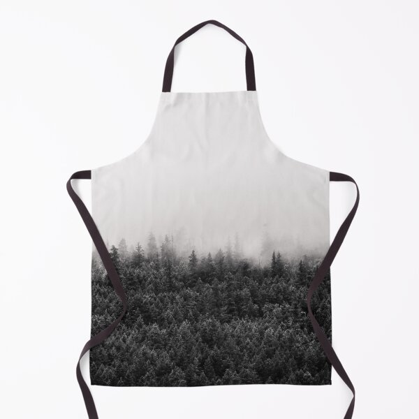 Item preview, Foggy Mountain Forest Black and White designed and sold by Amy Mitchell.