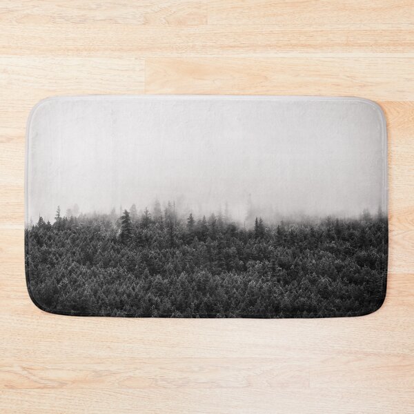 Item preview, Foggy Mountain Forest Black and White designed and sold by Amy Mitchell.