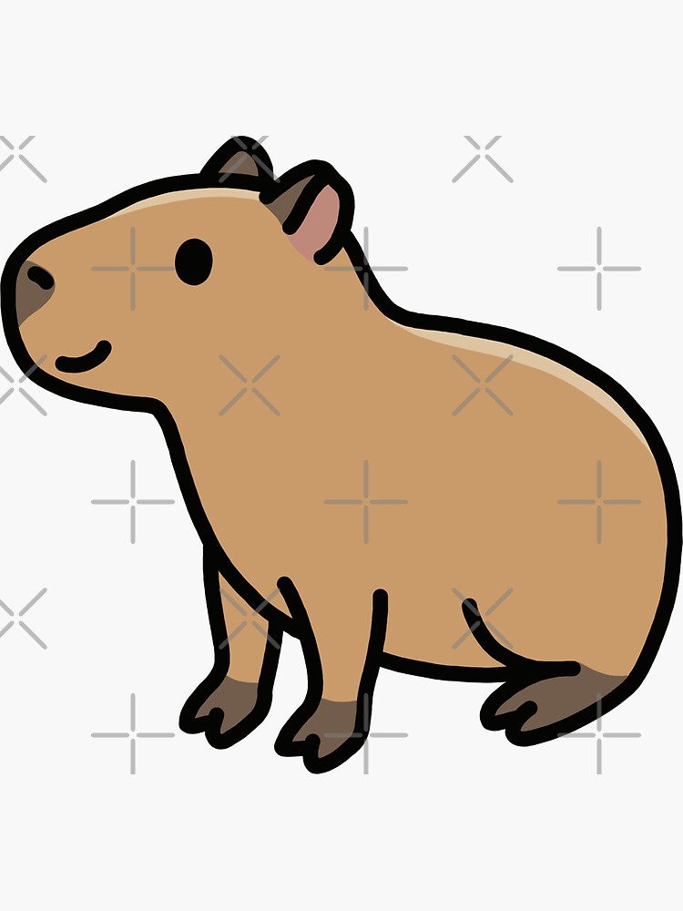 Capybara Stickers, Capybara Cartoon, Capybara Usa, Sticker Decals