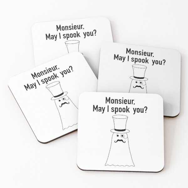 Item preview, Monsieur, May I spook you? designed and sold by FunkyPattern.