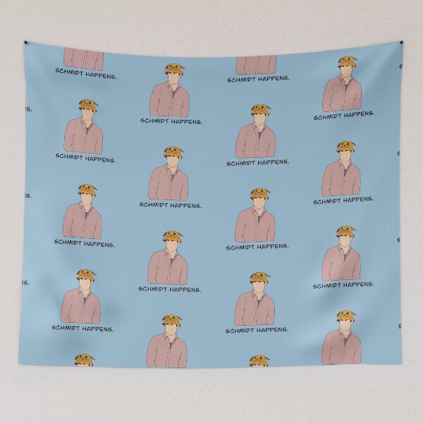 Item preview, Schmidt Happens - Yellow Cat Bucket Hat (Blue) designed and sold by Shoomoodle.