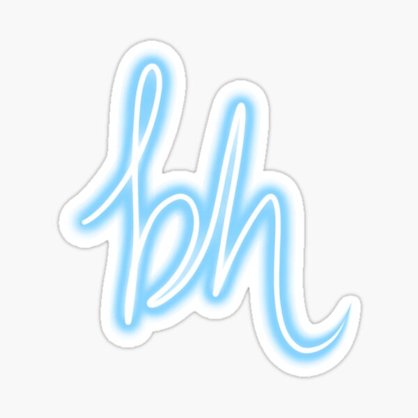 Item preview, BH - Baruch Hashem in Neon Blue designed and sold by shtkthtstks.