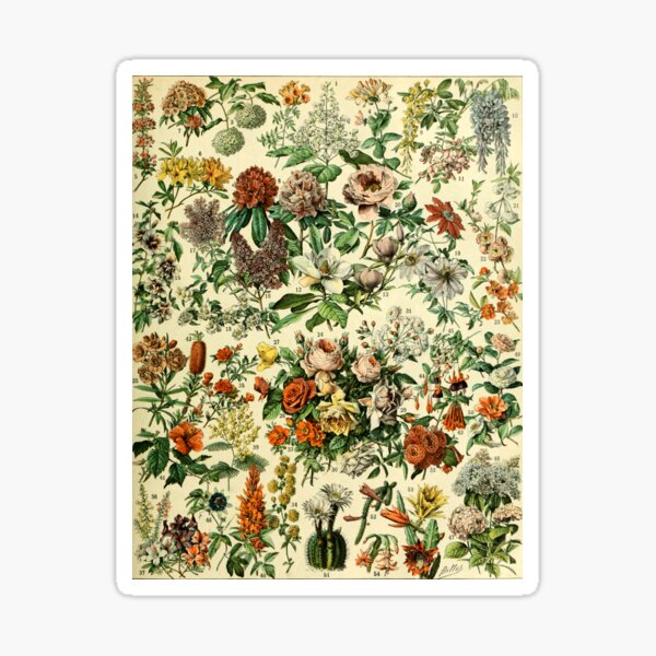 Item preview, Adolphe Millot Fleurs Vintage Flowers designed and sold by Epitome Girl.