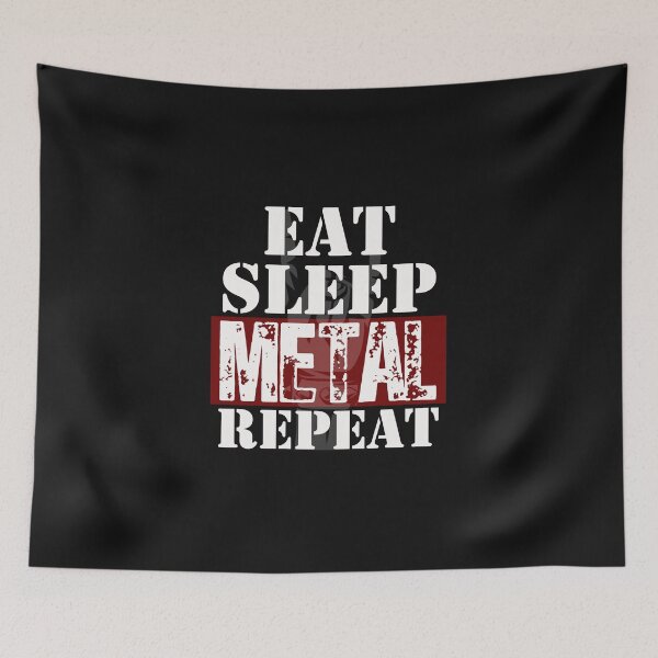 Item preview, Eat, Sleep, Metal, Repeat designed and sold by ShirtheadDesign.