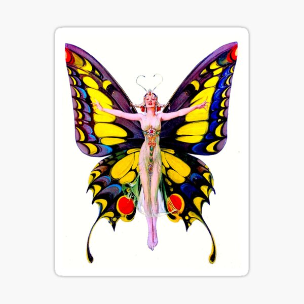 Item preview, BUTTERFLY : Vintage 1922 Flapper Advertising Print designed and sold by posterbobs.