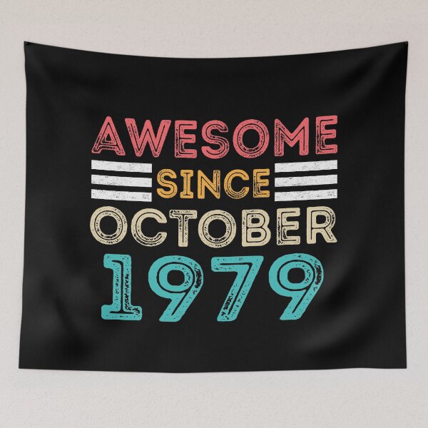 Item preview, Retro Vintage 41st Birthday - Awesome Since October 1979 designed and sold by meedTee.
