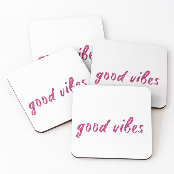 Item preview, Good Vibes: Dark Pink Glitter designed and sold by Doodlehub.