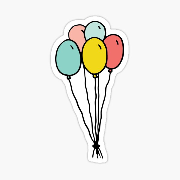 Balloons Sticker for Sale by emmanorthman