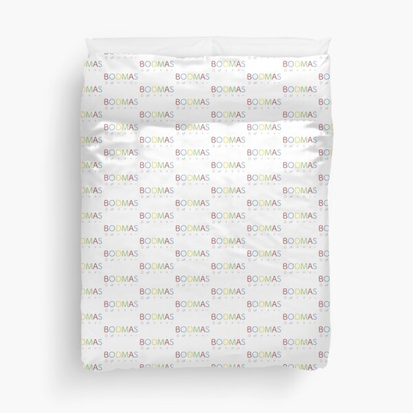 BODMAS - Math Rules Duvet Cover