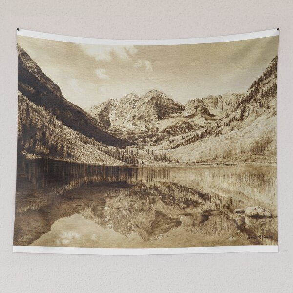 Item preview, Mountain Woodburning by Minisa Robinson designed and sold by MinisaRobinson.