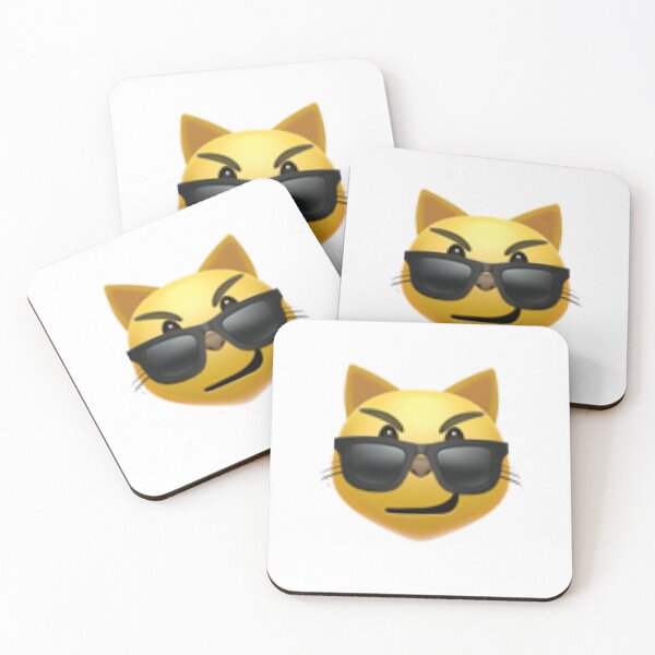 Item preview, Cat Smirk with Sunglasses Emoji designed and sold by piperdooley.