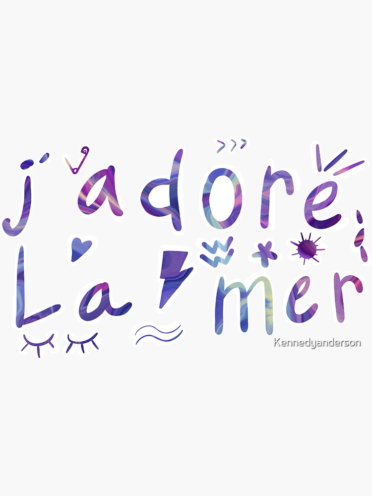 j-adore-la-mer-sticker-by-kennedyanderson-redbubble