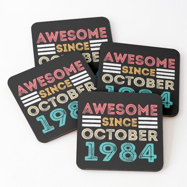 Item preview, Retro Vintage 36th Birthday - Awesome Since October 1984 designed and sold by meedTee.