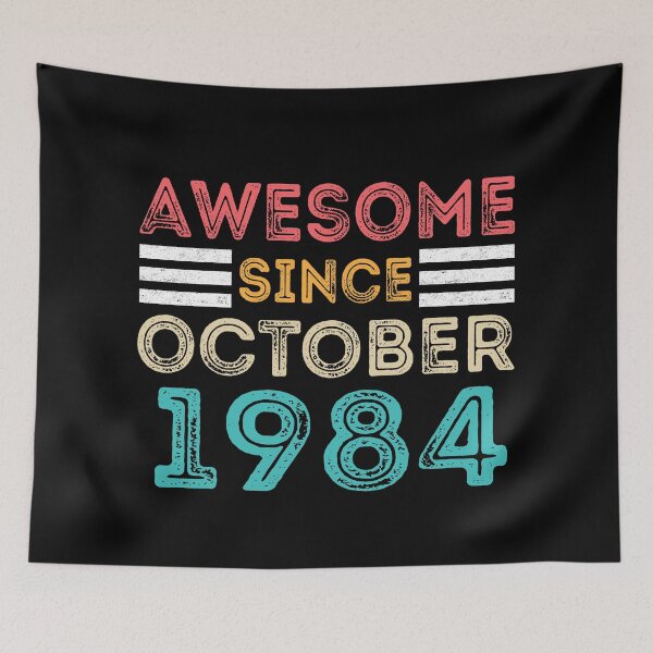 Item preview, Retro Vintage 36th Birthday - Awesome Since October 1984 designed and sold by meedTee.