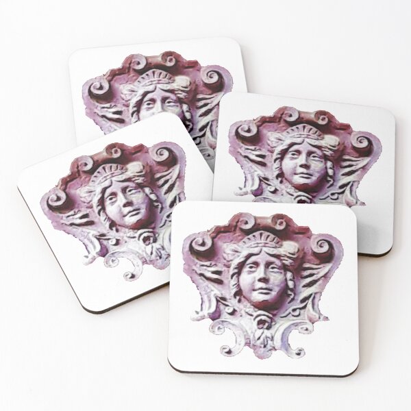 Item preview, Woman portrait, head, french baroque mascaron designed and sold by voicivoila.