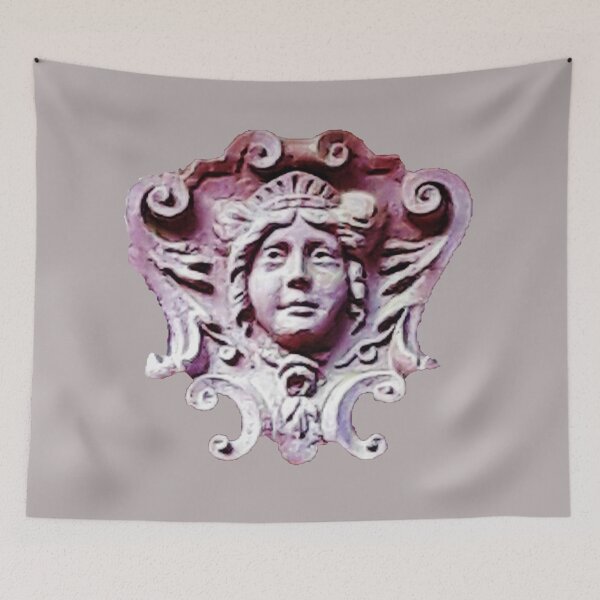 Item preview, Woman portrait, head, french baroque mascaron designed and sold by voicivoila.