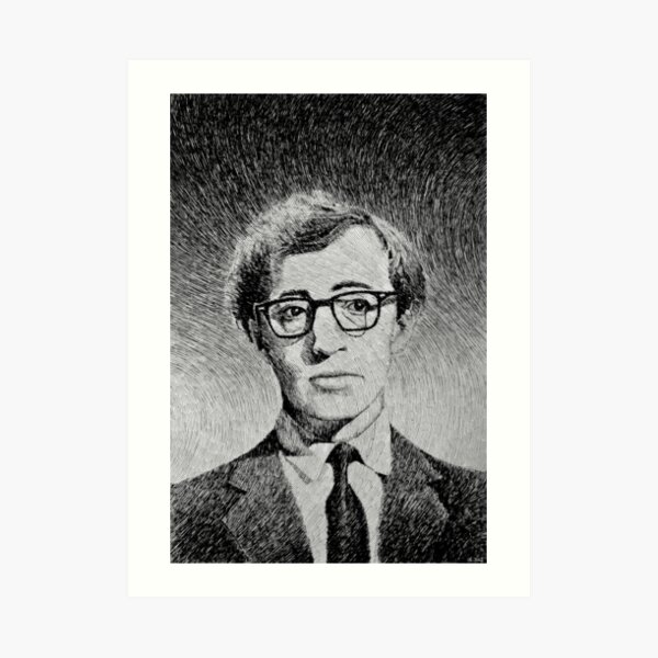 Woody Allen portrait Art Print