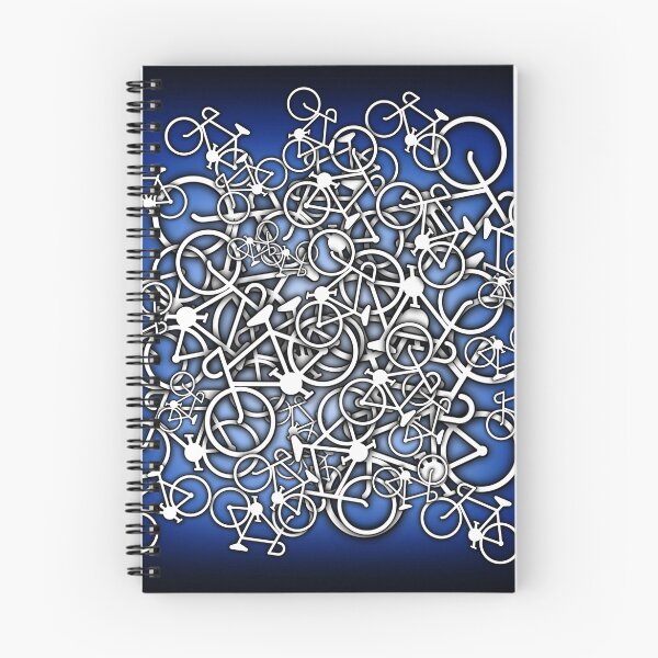 Item preview, Tangled Up In Bicycles 2 - Blue Black fade designed and sold by Ra12.